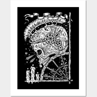 Mystic Skull (7). Steampunk. Posters and Art